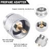 HUANSHA 3-Piece Propane/Isobutane/Butane Refill Adapter Set - Camping Backpacking Stove Refill Adapter Valve for 1LB Propane/Butane Gas Tank view 4