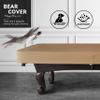 BEARCOVER Heavy Duty Leatherette Billiard Pool Table Cover, Waterproof & Tearproof Cover for Pool Table 7/8/9FT (10 Colors Available) (9 Feet/Wheat Brown) view 4