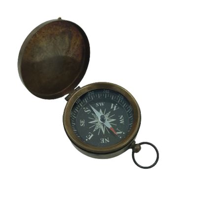 Antique Brass Compass with Lid Push Button Compass Handmade Marine Pocket Compass Nautical Brass Antique Compass Handmade Marine Pocket Compass Decor by Allorytech