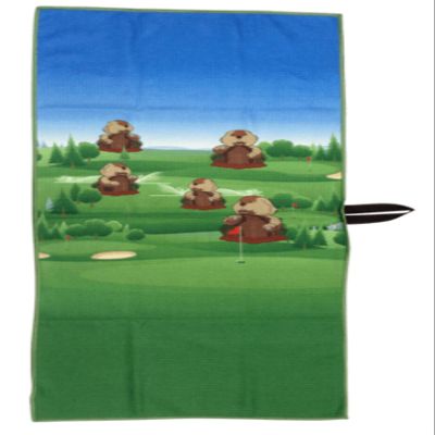 Dancing Gopher Waffle Golf Towel by ReadyGOLF