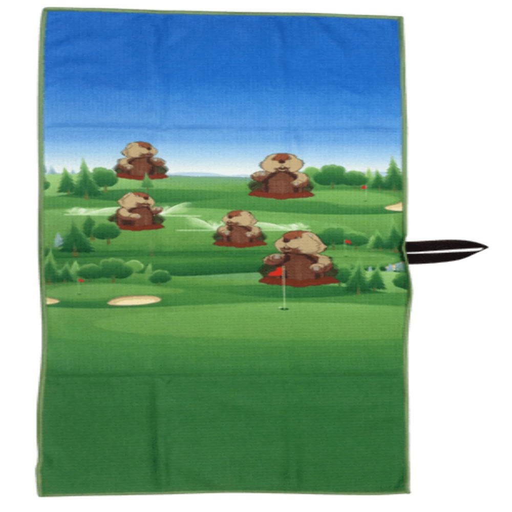 Dancing Gopher Waffle Golf Towel by ReadyGOLF