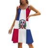Elegant Casual Dominican Flag Beach Sling Skirt for Women Girl's Summer Sun Beach S view 1