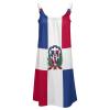 Elegant Casual Dominican Flag Beach Sling Skirt for Women Girl's Summer Sun Beach S view 3