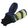 SnowStoppers Kids Waterproof Long Cuff Winter Mittens (Medium (2-5 Years), Navy & Lime) view 1