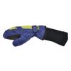SnowStoppers Kids Waterproof Long Cuff Winter Mittens (Medium (2-5 Years), Navy & Lime) view 3