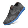 MUCHO MAHALO Bergamo Men's Tech Knit Oxford Dress Shoes - Grey/Electric Blue, 13 M view 1