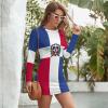 Elegant Casual Dominican Flag Leisure Wear for Women Girl's Summer Sun Beach L view 2