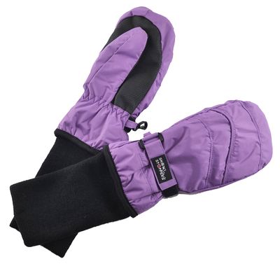 SnowStoppers Kids Waterproof Long Cuff Winter Mittens (Small (1-3 Years), Purple)