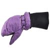 SnowStoppers Kids Waterproof Long Cuff Winter Mittens (Small (1-3 Years), Purple) view 3