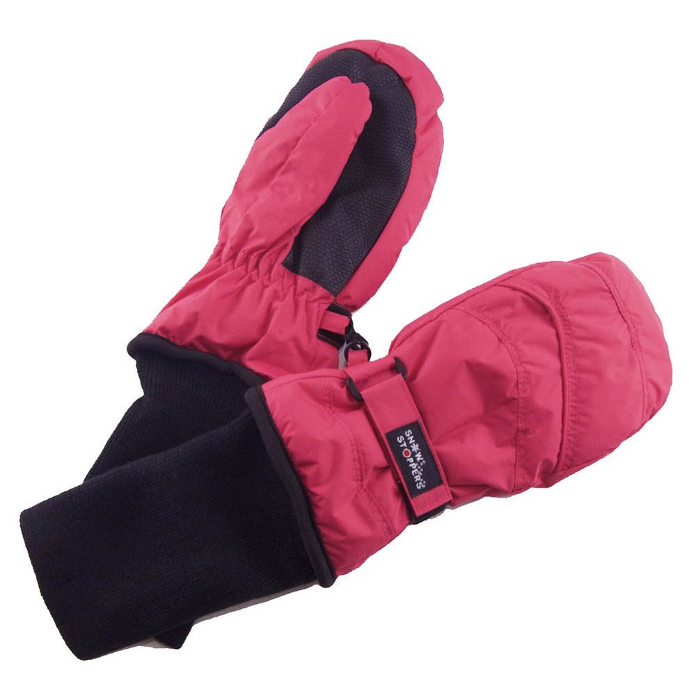SnowStoppers Kids Waterproof Long Cuff Winter Mittens (Small (1-3 Years), Fuchsia)