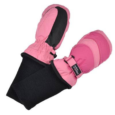 SnowStoppers Kids Waterproof Long Cuff Winter Mittens (Small (1-3 Years), Pink & Fuchsia)