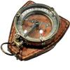 Antique Brass Map Reader Compass Push Button Compass Handmade Marine Pocket Compass Nautical Brass Compass Handmade Marine Pocket Compass Decor 3 Inches by ALLORY TECH view 3