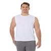 32 DEGREEES Men's Cool Classic Relaxed Tank | Anti-Odor | 4-Way Stretch | Moisture Wicking, White, Medium view 1