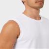 32 DEGREEES Men's Cool Classic Relaxed Tank | Anti-Odor | 4-Way Stretch | Moisture Wicking, White, Medium view 4