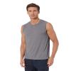 32 DEGREEES Men's Cool Classic Relaxed Tank | Anti-Odor | 4-Way Stretch | Moisture Wicking, Grey Heather, X-Large view 1