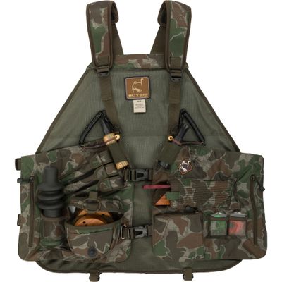 Drake Waterfowl Ol'Tom Time & Motion Easy-Rider Turkey Vest - Lightweight Hunting Vest with Adjustable Chest/Waist Straps, Old School Green