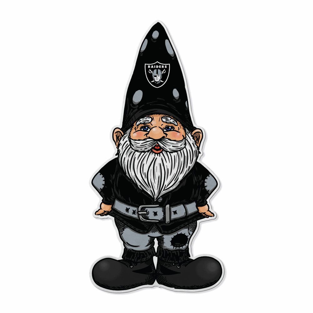 Rico Industries NFL Football Las Vegas Raiders Gnome Shape Cut Pennant - Home and Living Room Dcor - Soft Felt EZ to Hang