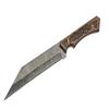 SANZ Damascus Hunting Knife 12 Inch - Camping Knife with Engraved Wood Handle, Full Tang Blade & Sheath for Hunting, Camping & Outdoor uses for Men view 2