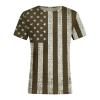 Men's Novelty T-Shirt Short Sleeve Fitness Workout Athletics Tees Slim Fit Casual Fashion American Flag Graphic Tshirts view 3