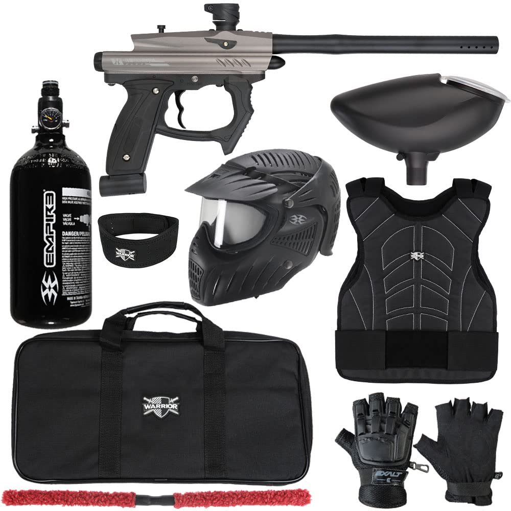 Action Village HK Army SABR Level 2 Protector Paintball Gun Package Kit (Glove Size: Large/X-Large, Dust Pewter/Black)