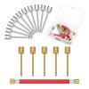 16PCS Air Pump Needle, Dual-Port Inflation Needles, Air Inflation Needle for Football Basketball Soccer Ball Volleyball Rugby Balls and Other Sports Balls Replacement Needles with Portable Storage Box view 1