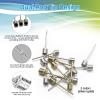 16PCS Air Pump Needle, Dual-Port Inflation Needles, Air Inflation Needle for Football Basketball Soccer Ball Volleyball Rugby Balls and Other Sports Balls Replacement Needles with Portable Storage Box view 2