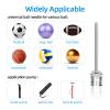 16PCS Air Pump Needle, Dual-Port Inflation Needles, Air Inflation Needle for Football Basketball Soccer Ball Volleyball Rugby Balls and Other Sports Balls Replacement Needles with Portable Storage Box view 4