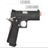Golden Eagle Steel/Metal Airsoft Hand Gun Hi-Capa 1911 Airsoft Pistol with 6mm BBS and Speed Loader (Metal, Black) view 2