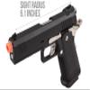 Golden Eagle Steel/Metal Airsoft Hand Gun Hi-Capa 1911 Airsoft Pistol with 6mm BBS and Speed Loader (Metal, Black) view 3