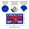 Kansas KU Jayhawks Mens Basketball 6 Time National Champions Flag with Pole and Bracket Holder University Set view 3