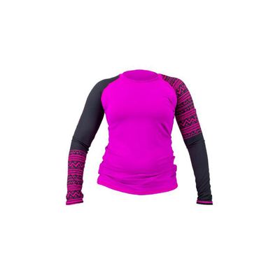 AKONA Women's Long Sleeve Rash Guard, Sun Shirt SPF50+, and Watersports Top. Snorkeling, Surfing, Paddling, Kayaking, Diving (Magenta, 2X-Large)