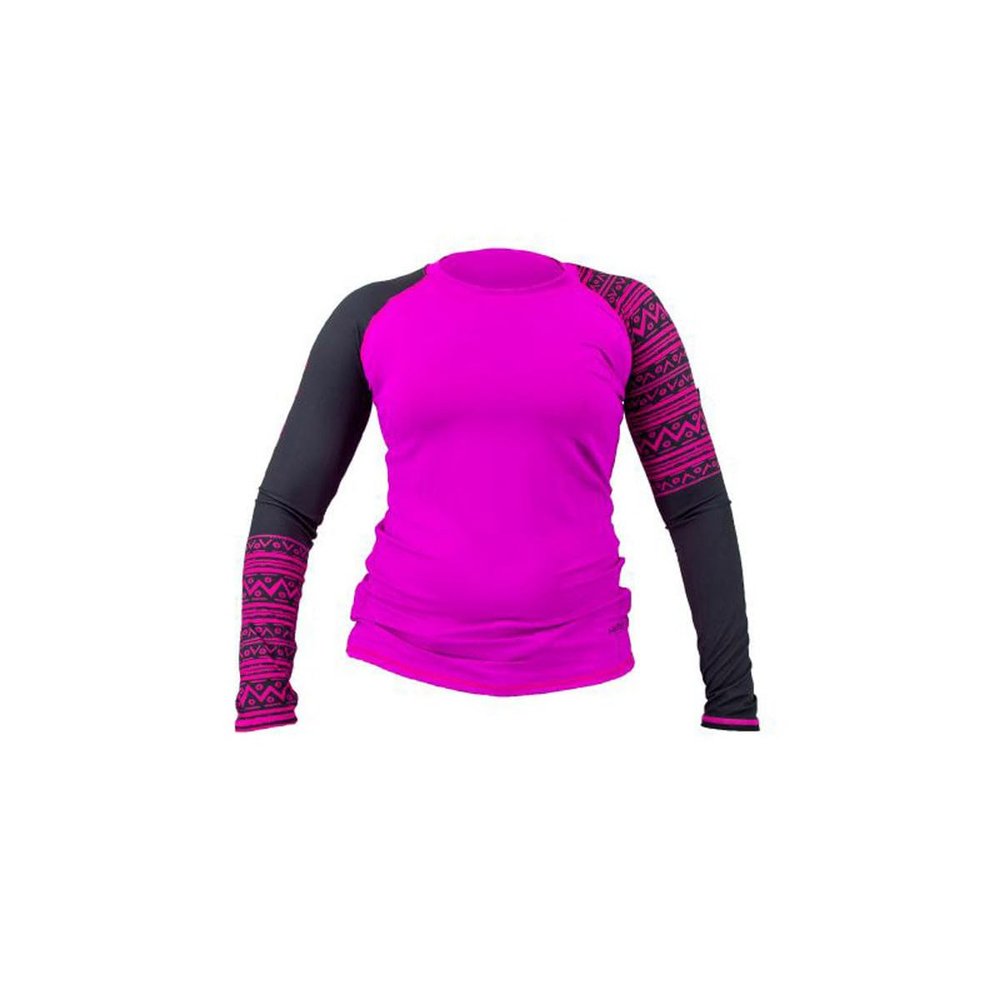 AKONA Women's Long Sleeve Rash Guard, Sun Shirt SPF50+, and Watersports Top. Snorkeling, Surfing, Paddling, Kayaking, Diving (Magenta, 2X-Large)