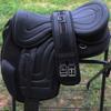 CHALLENGER 16" English Horse Polo Synthetic Treeless Saddle Stirrups 80202BK view 4