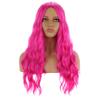 BERON 27 Inches Hot Pink Wig - Long Wavy Middle Part Curly Synthetic Hair for Women Girls - Heat Resistant Cosplay Daily Wear view 2