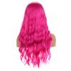 BERON 27 Inches Hot Pink Wig - Long Wavy Middle Part Curly Synthetic Hair for Women Girls - Heat Resistant Cosplay Daily Wear view 4