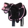 CHALLENGER 14" English Horse Polo Synthetic Treeless Saddle Stirrups 80201PK view 1