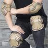 Bargain Crusader Military Tactical Knee Pad Elbow Pad Set Airsoft Knee Elbow Protective Pads Combat Paintball Skate Outdoor Sports Safety Guard Gear (X-Shape CP Camouflage, M, 4pcs Set) view 3