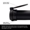 Tenebraex Ocular & Objective Flip Up Scope Cover Kit for Nightforce ATACR 5-25x56 (56KIT-FCRB03) view 2
