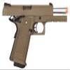 Golden Eagle Steel/Metal Airsoft Hand Gun Hi-Capa 1911 Airsoft Pistol with 6mm BBS and Speed Loader (Metal, Tan) view 4