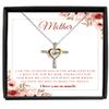 Message Card Cross Dancing Necklace Luxury Box Mother Cross Dancing Necklace Gift view 1