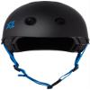 S1 Lifer Helmet for Skateboarding, BMX, and Roller Skating - EPS Fusion Foam, CPSC & ASTM Certified - Black Matte w/Cyan Straps Medium (21.5") view 3