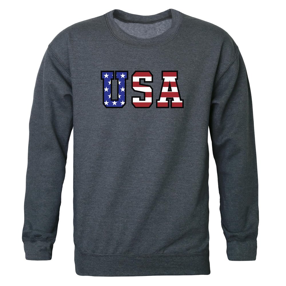 Rapid Dominance Graphic Crewneck Sweatshirt, H.Charcoal, Large
