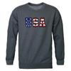 Rapid Dominance Graphic Crewneck Sweatshirt, H.Charcoal, Large view 1
