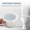 DOITOOL Portable Spittoon with Lid 8.07X8.07X5.31In Plastic Chamber Pot Covered Night Urinal for Home Hospital Use Pee Bucket for Adults and Kids view 2