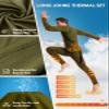 romision Thermal Underwear Long Johns for Men Fleece Lined Base Layer Cold Weather Hunting Gear Bottom and Top Set view 4