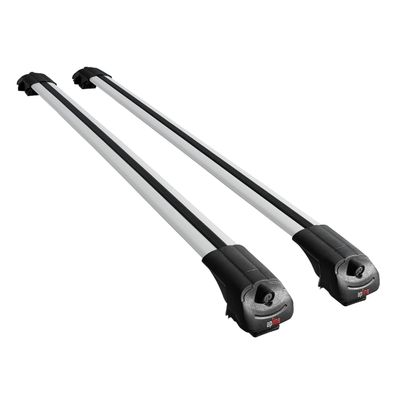 Compatible with Renault Clio 4 ST 2013-2020 ACE-1 Model Car Roof Rack Cross Bar Gray Aluminium 2 Bars
