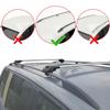 Compatible with Renault Clio 4 ST 2013-2020 ACE-1 Model Car Roof Rack Cross Bar Gray Aluminium 2 Bars view 2
