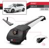 Compatible with Renault Clio 4 ST 2013-2020 ACE-1 Model Car Roof Rack Cross Bar Gray Aluminium 2 Bars view 3