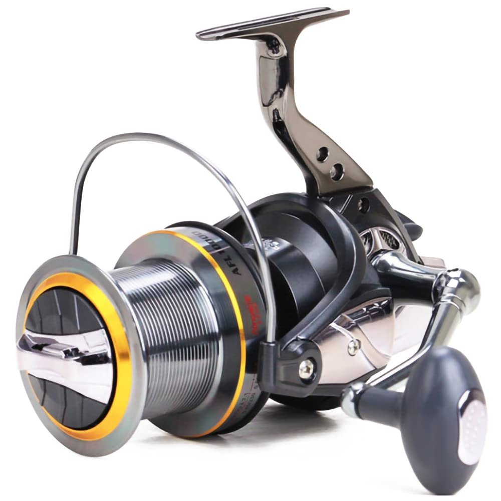Fishdrops Surf Spinning Reel, Size 10000 12000 Saltwater Fishing Reels, Full Metal Frame 31 LBs Max Drag, 10+1 Stainless BB Ultra Smooth Powerful, High Capacity Long Casting Spinning Reels