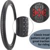 Bike Tire,26"x 2.125" Folding Beach Cruiser Replacement Bicycle Tire (Black) view 2